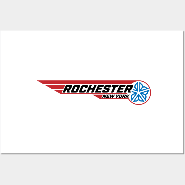 Officially Licensed 80s Rochester Baseball Logo Wall Art by patrickkingart